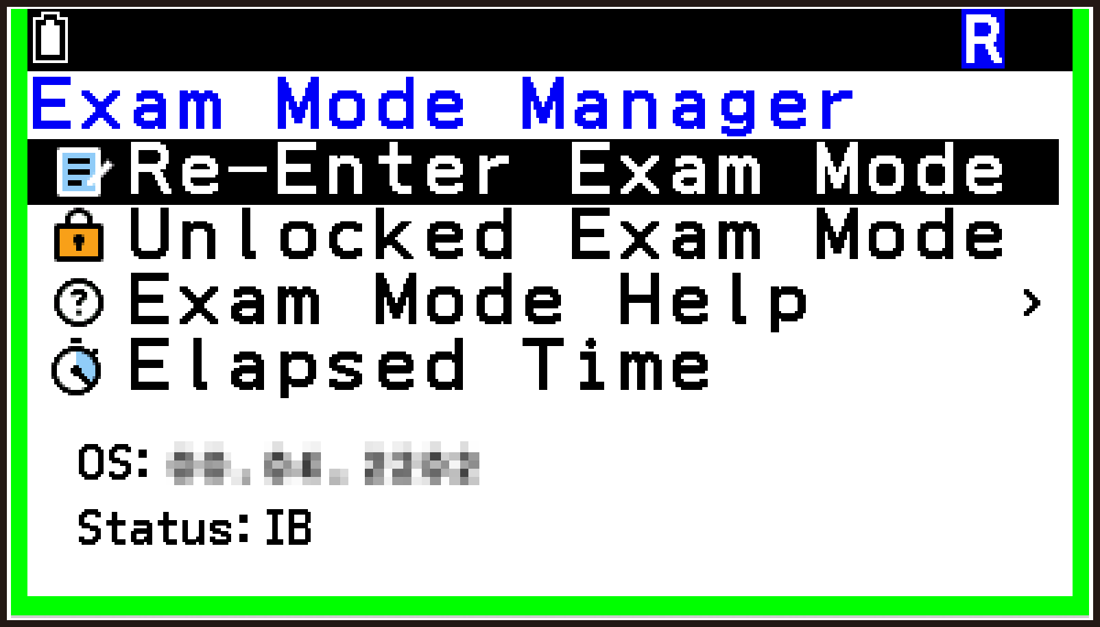 CY876_Exam Mode(CG100)_Entering _2